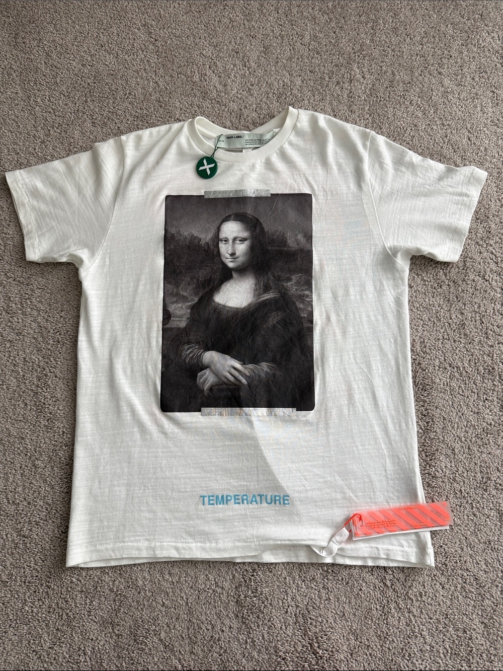 Off White 2013 Virgil Abloh Mona Lisa Temperature Tee StockX Verified size Large